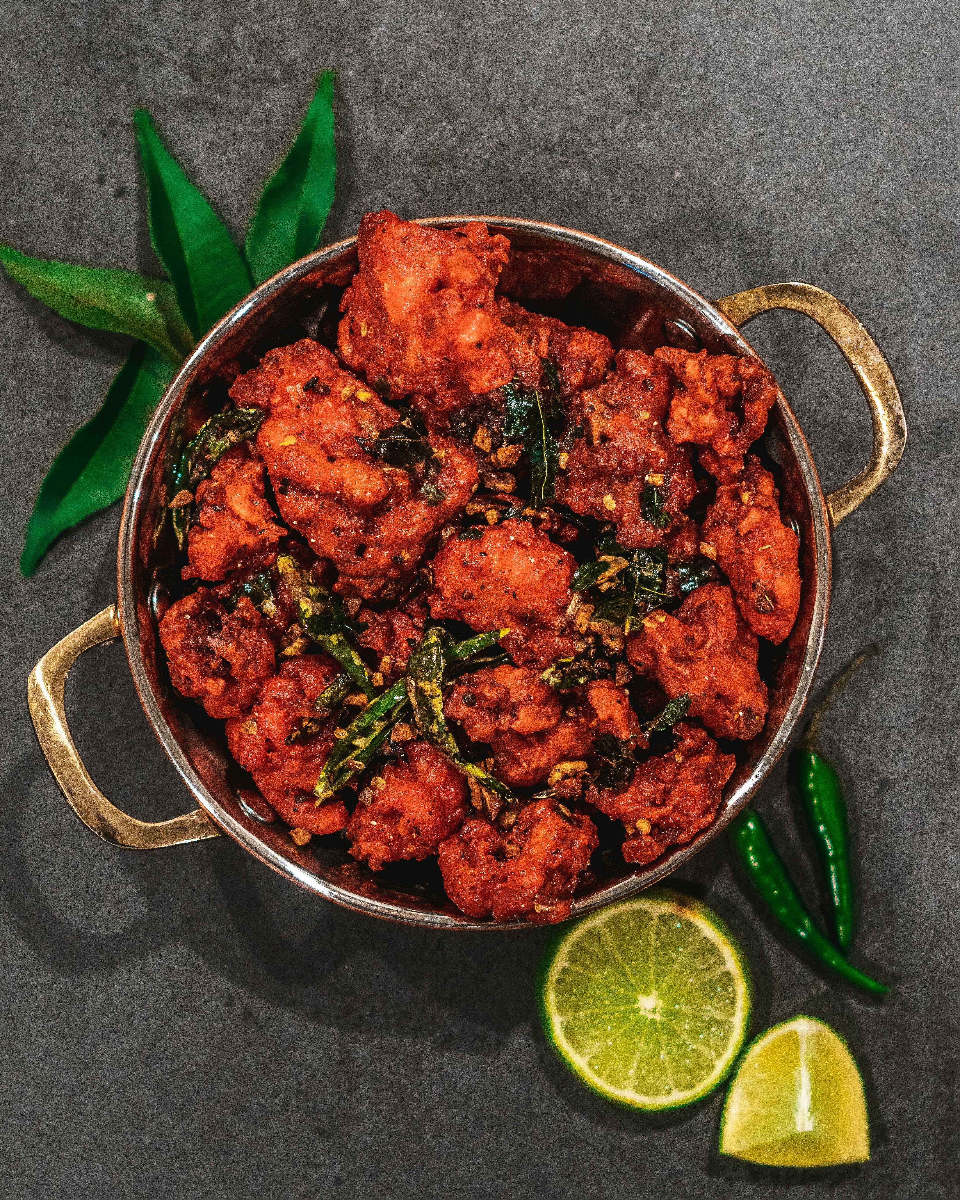 Asli Butter Chicken with naan at New Asian Village Indian restaurant, Edmonton