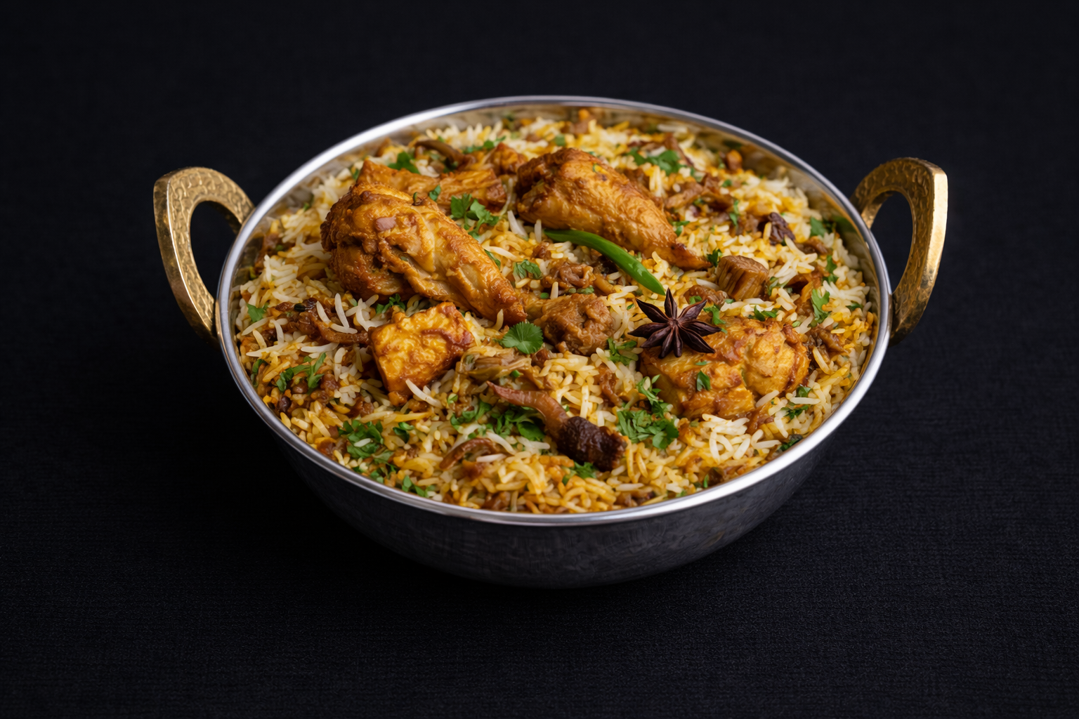 Hyderabad Lamb Biryani at New Asian Village Edmonton & Sherwood Park