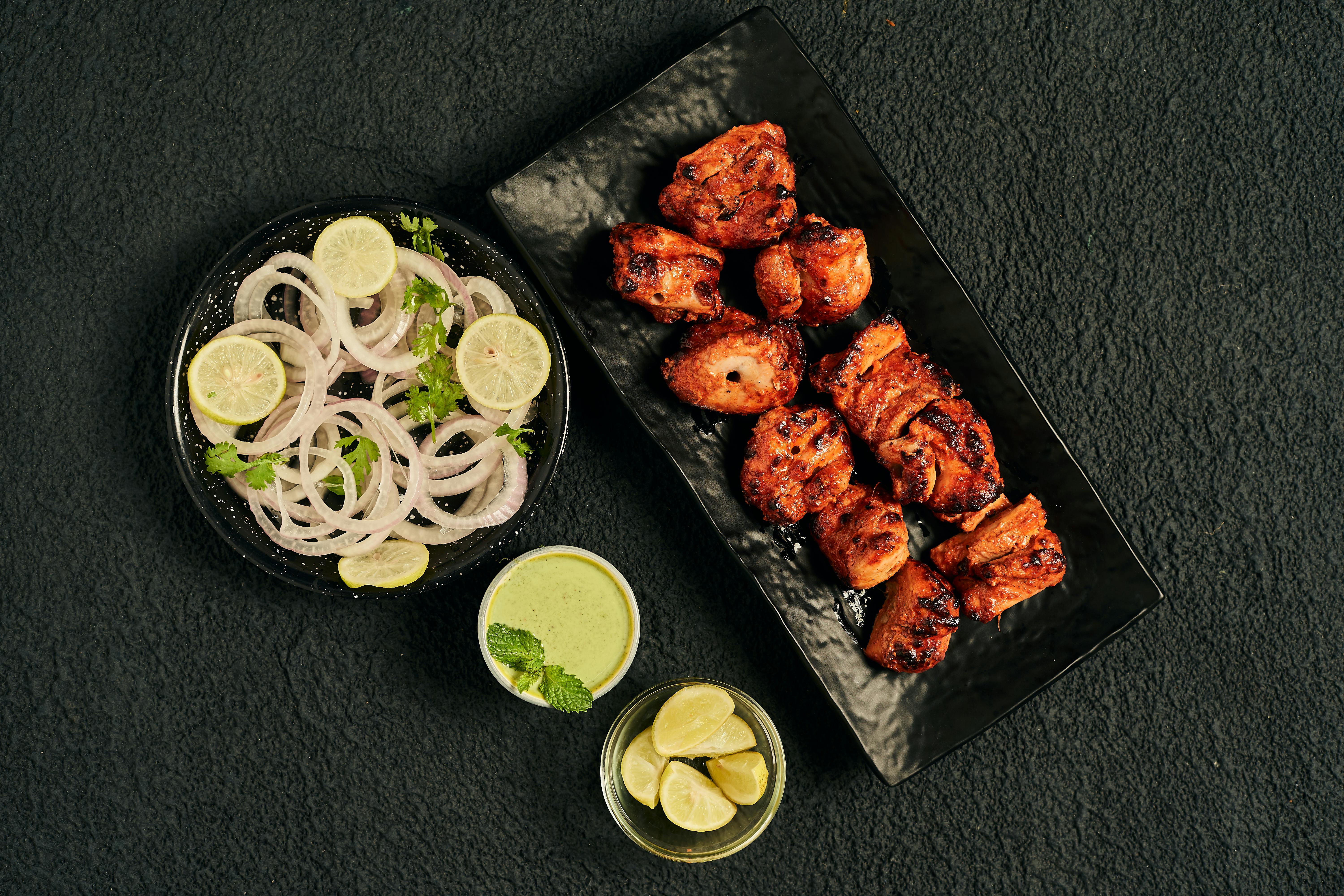 Tandoori Chicken baked in the clay oven at New Asian Village, Sherwood Park